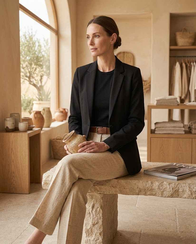 Lapel Collar Slim Fit Blazer for Women