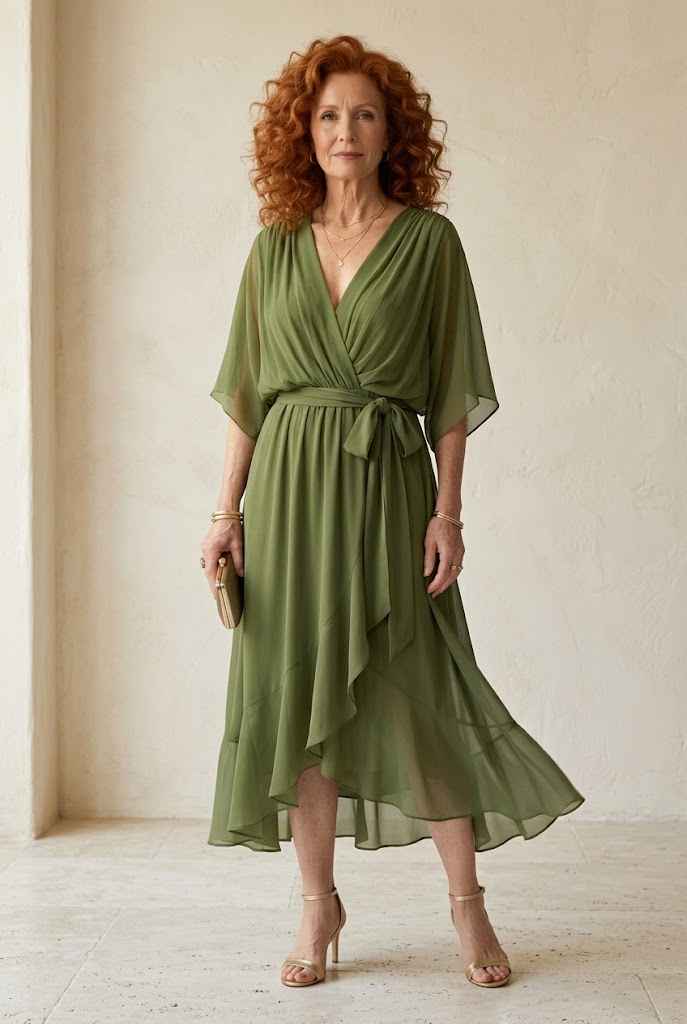 Elric | Light Drape Midi Dress