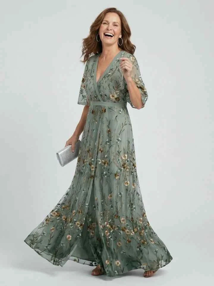 Selora | Halter Bloom Flow Maxi Dress