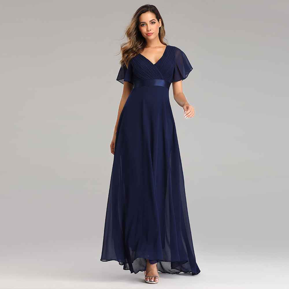 Elia | Gathered Waist Keyhole Maxi Dress