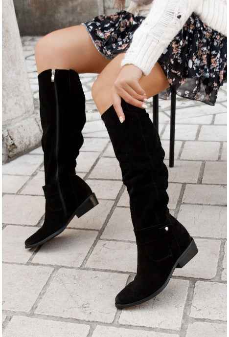 Amelia | Stylish Suede Knee Boots