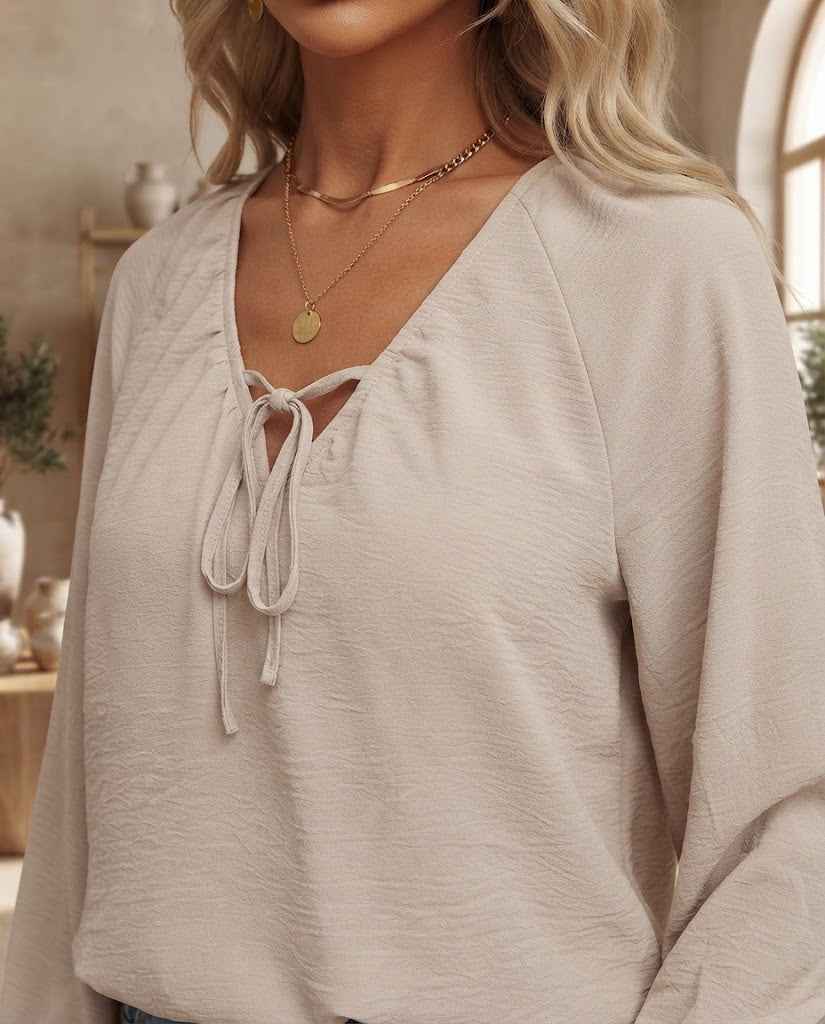 Clara | Long Blouse with V-Neck