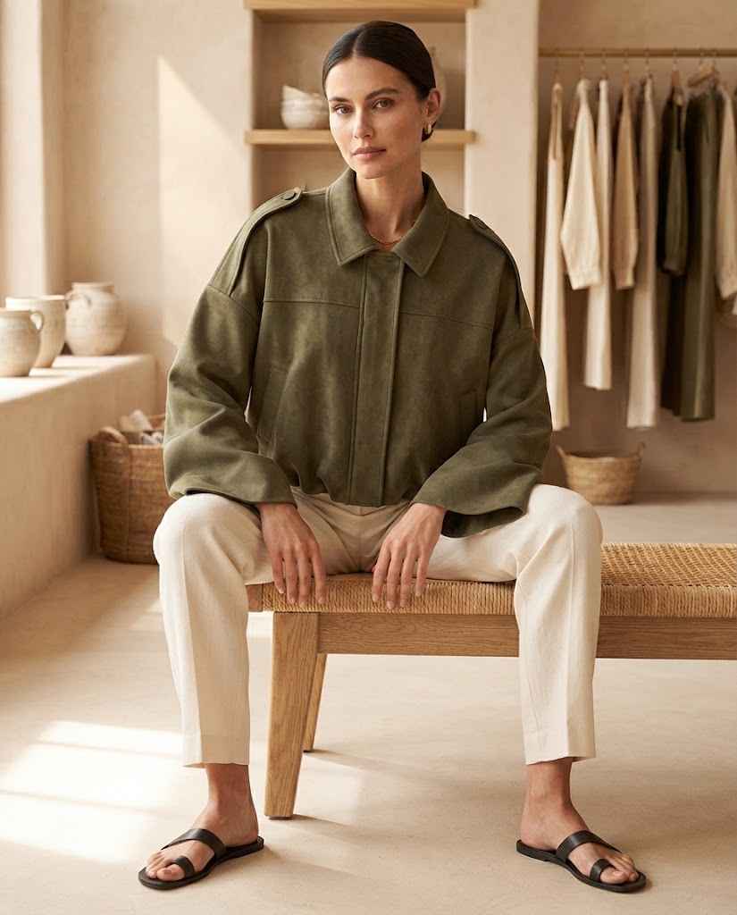 Women's Vintage Oversized Bomber Jacket