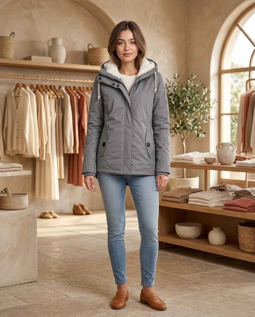 Waterproof Rain Jacket with Hood for Women