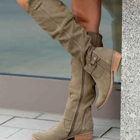 Amelia | Stylish Suede Knee Boots