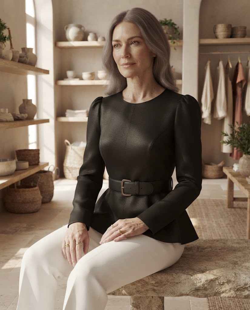 Lea | Long Blouse with V-Neck