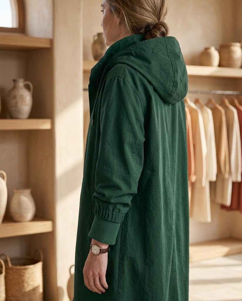 Women's Button up Short Trench Coat