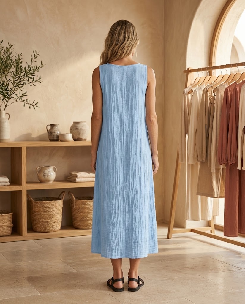 Zerina | Easy Fall Midi Dress Threadded