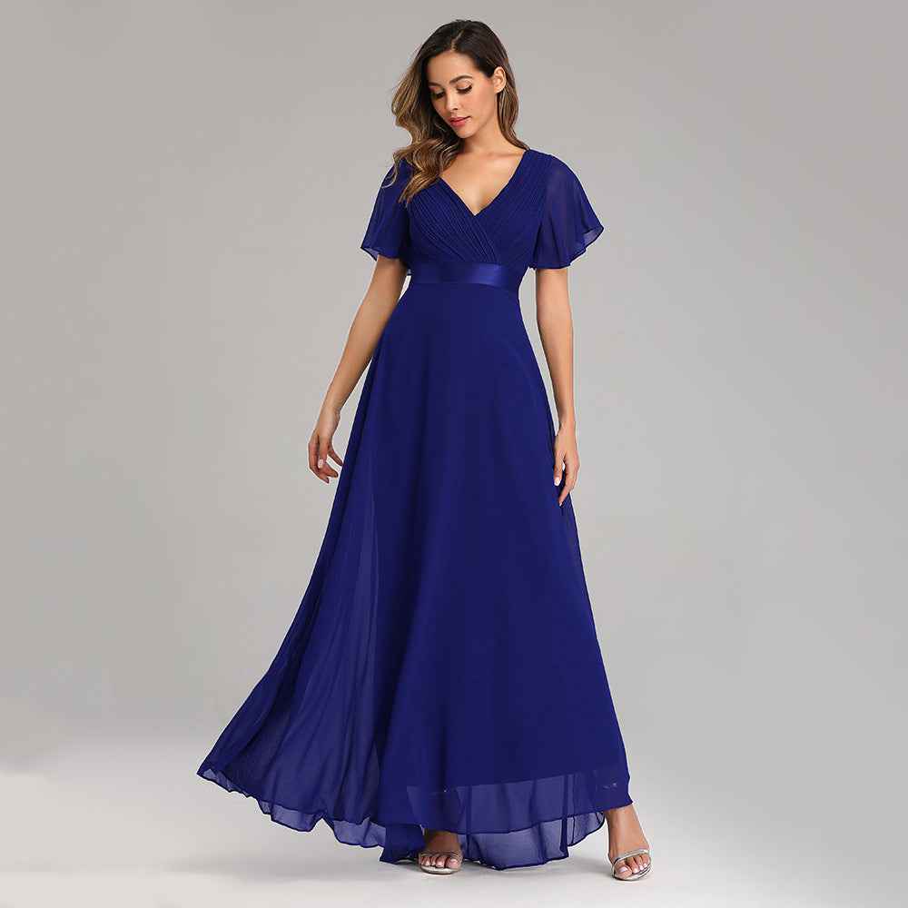 Elia | Gathered Waist Keyhole Maxi Dress