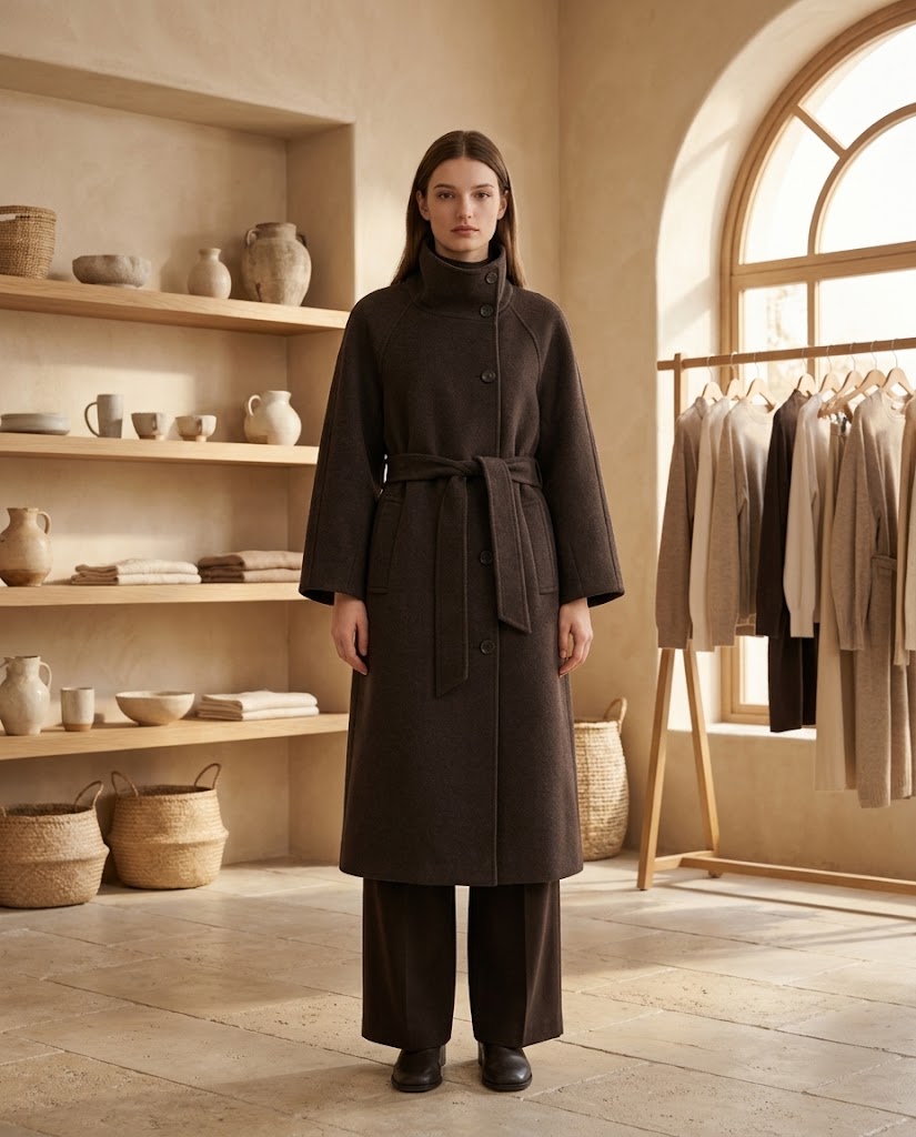 Adriana Wool Belt Coat