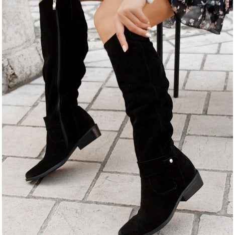 Amelia | Stylish Suede Knee Boots