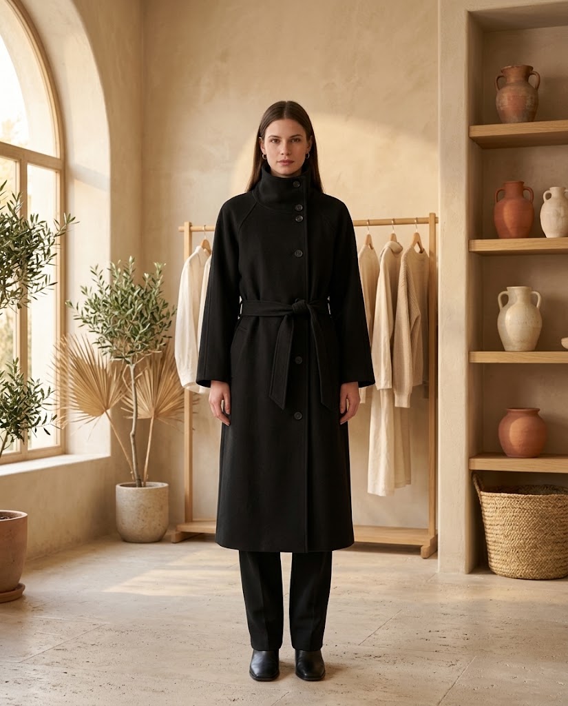 Adriana Wool Belt Coat