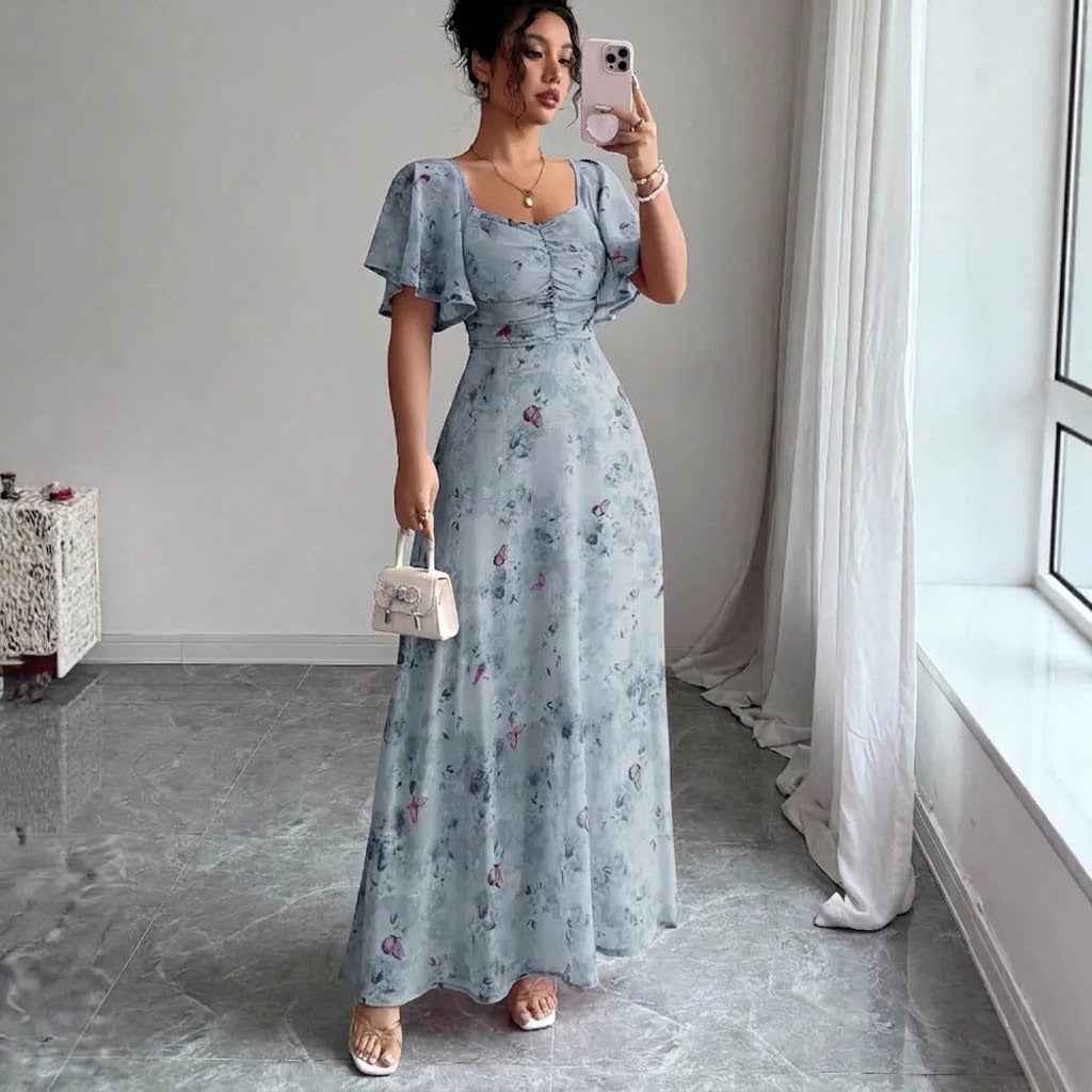 Vaelis | Flutter Sleeve Midi Dress