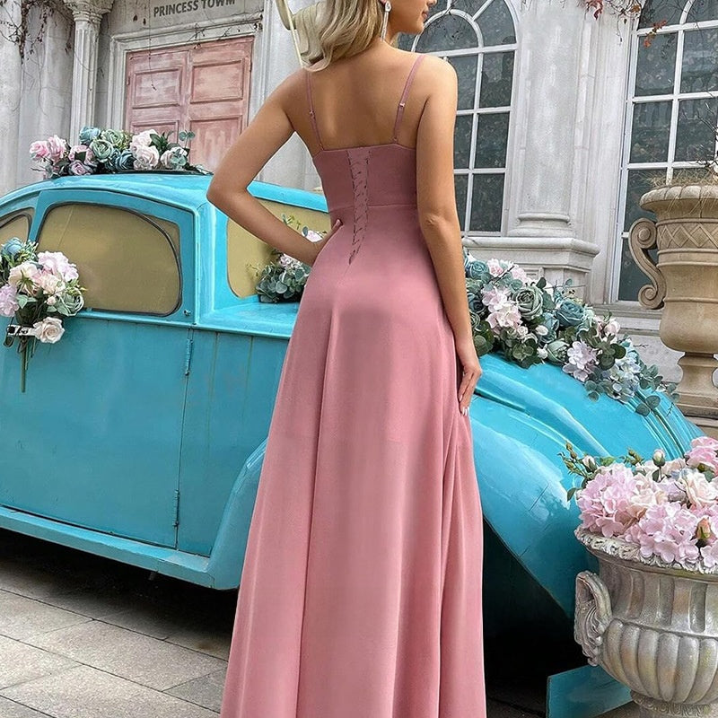 Valenne | Spaghetti Strap Full Lace Maxi Dress