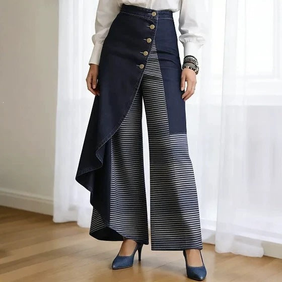Lucia | Elegant Wide Women's Casual Trousers