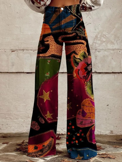 L�na | Floral Wide Pants