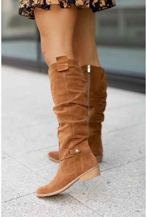 Amelia | Stylish Suede Knee Boots