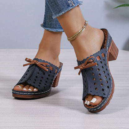 Nessa | Lattice-Heel Sandals
