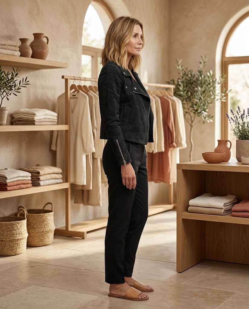 Women's Zip Up Slim Fit Biker Jacket