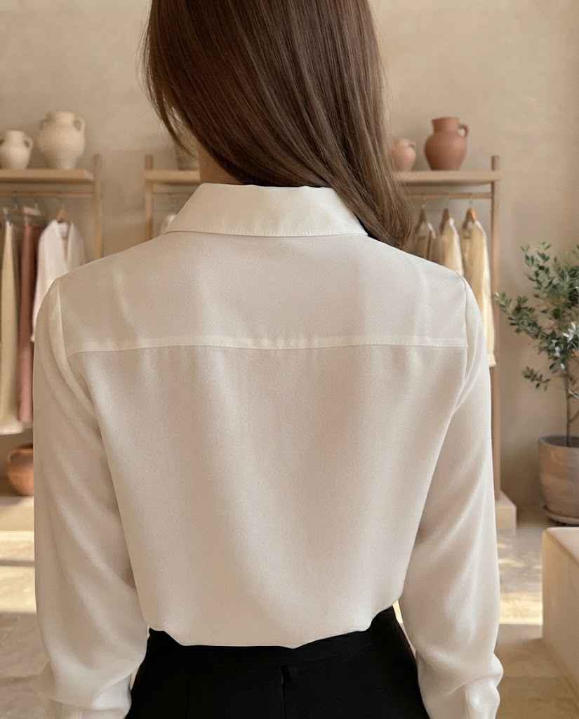 Maelle | Long Blouse with Turtle-Neck