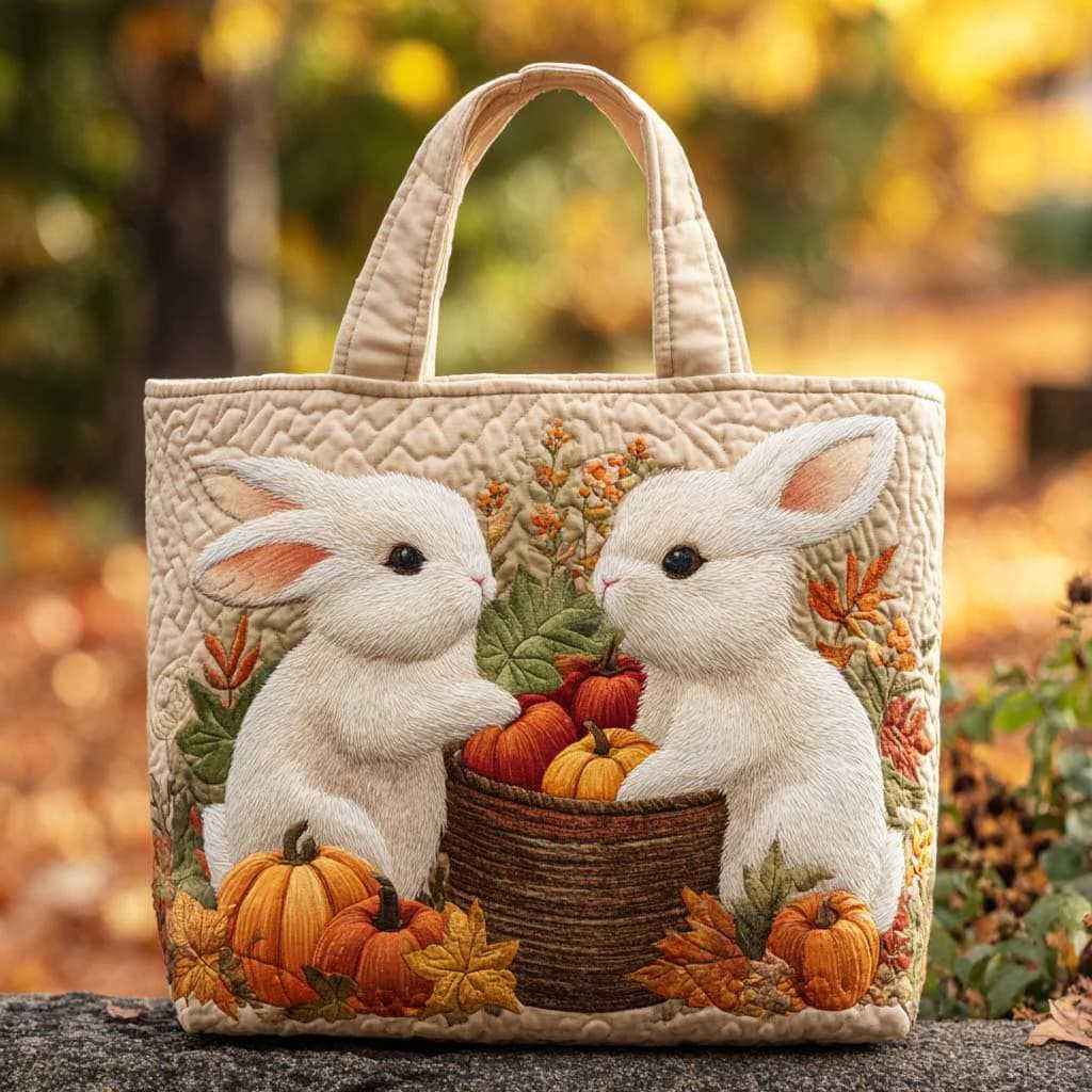 MeadowStitch | Quilted Patchwork Floral Tote Bag - Cottagecore Handbag