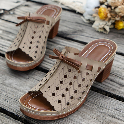 Nessa | Lattice-Heel Sandals