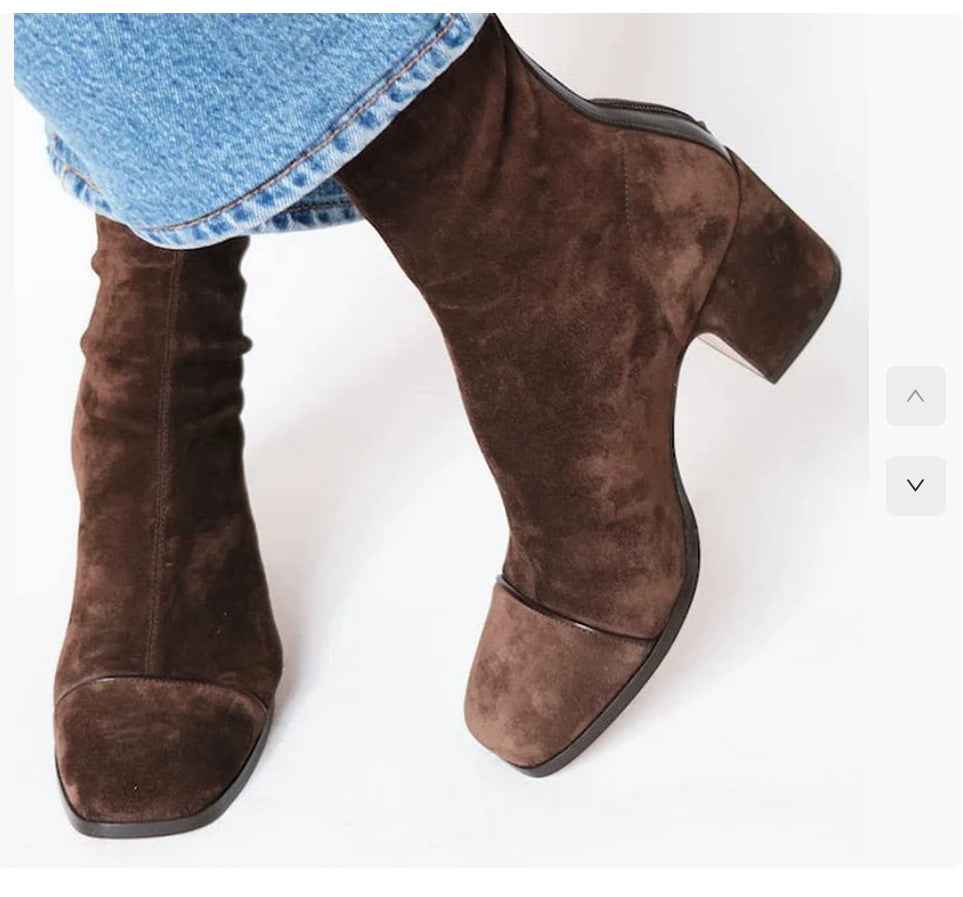 Luna | Square Toe Heeled Boots