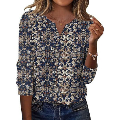 Mira | Colorful Geometric Print Shirt