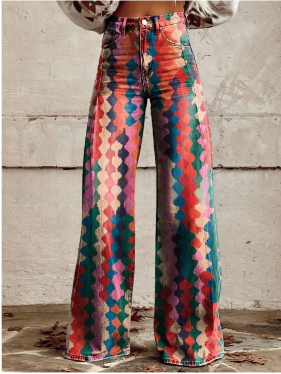 L�na | Floral Wide Pants