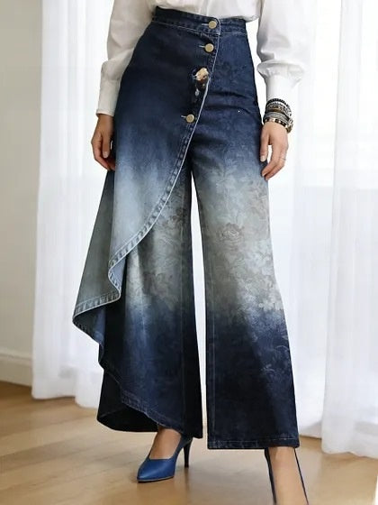 Lucia | Elegant Wide Women's Casual Trousers