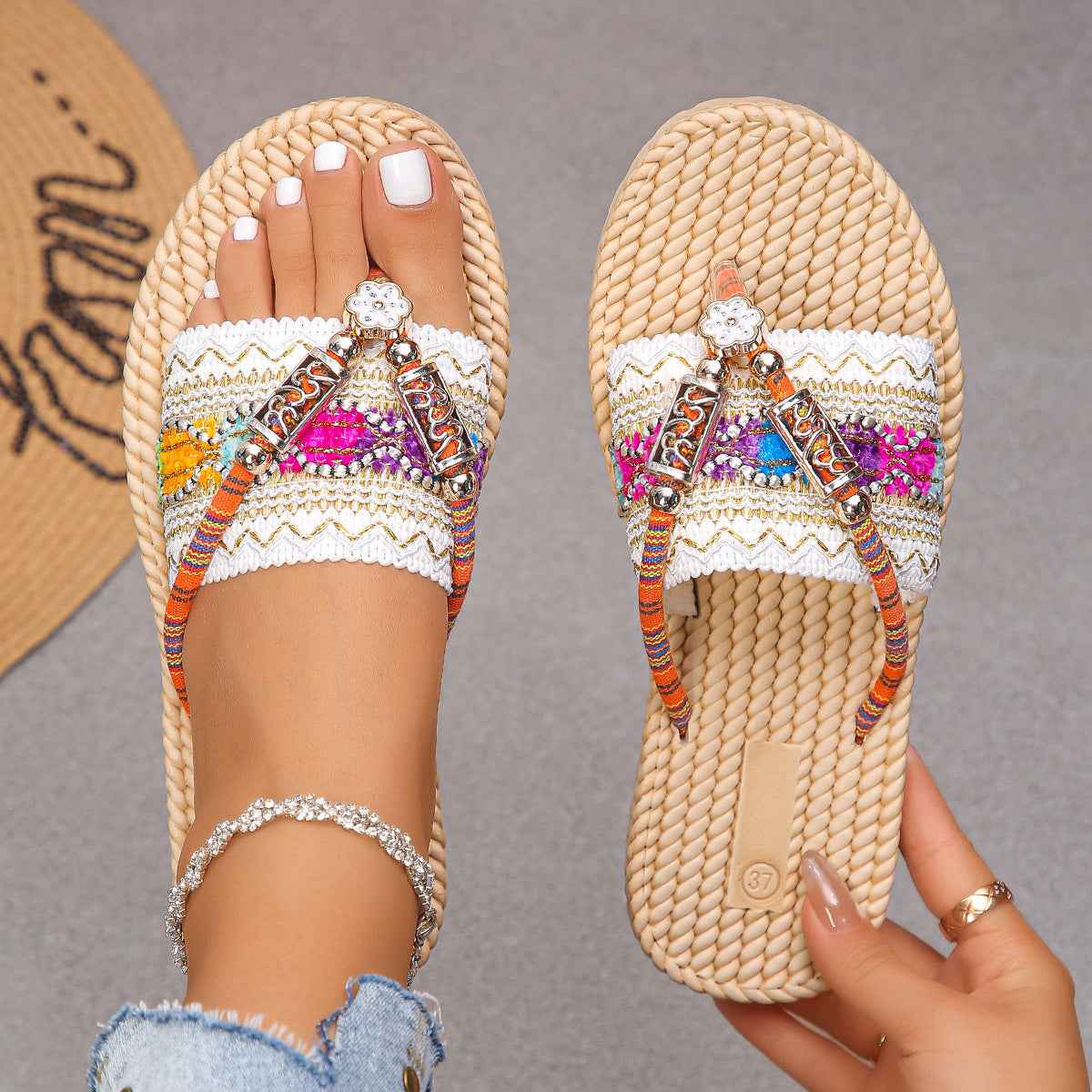 Marina | Braided Flip Flops