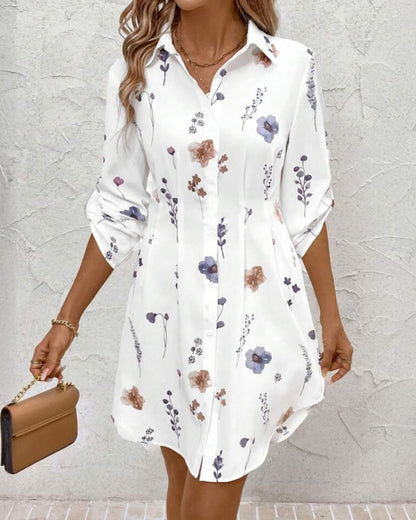 Vivian | Casual Lace Printed Blouse