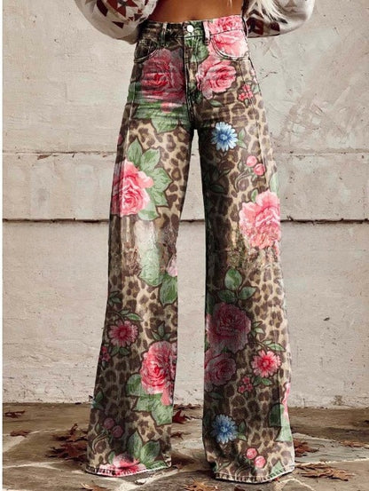 L�na | Floral Wide Pants