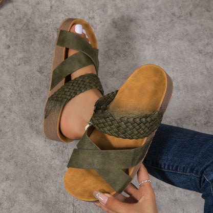 Liorenne? ? Orthopedic Leather Strap Sandals