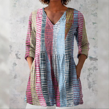 Chloe | Long Blouse with V-Neck