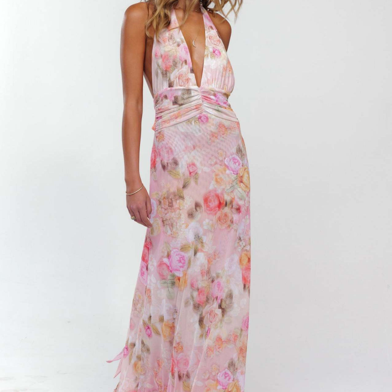 Elarose | Sleeveless Flowing Skirt Maxi Dress