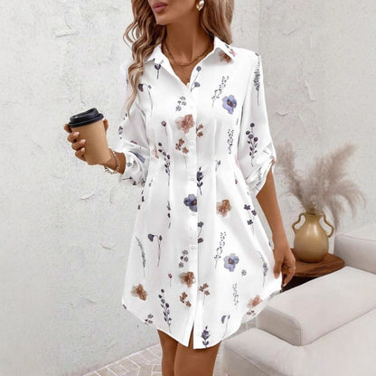 Vivian | Casual Lace Printed Blouse