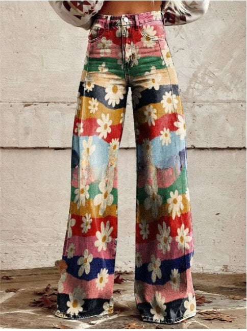 L�na | Floral Wide Pants