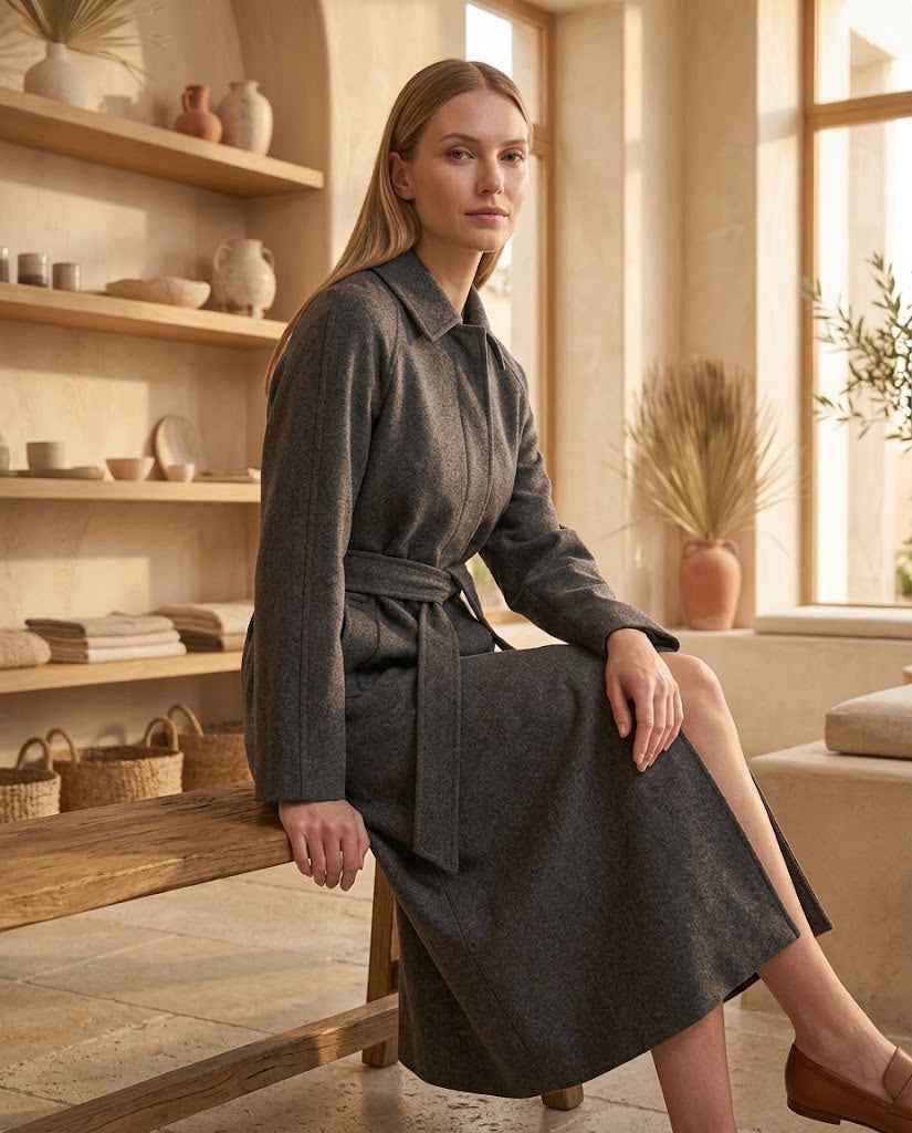 Adriana Wool Belt Coat