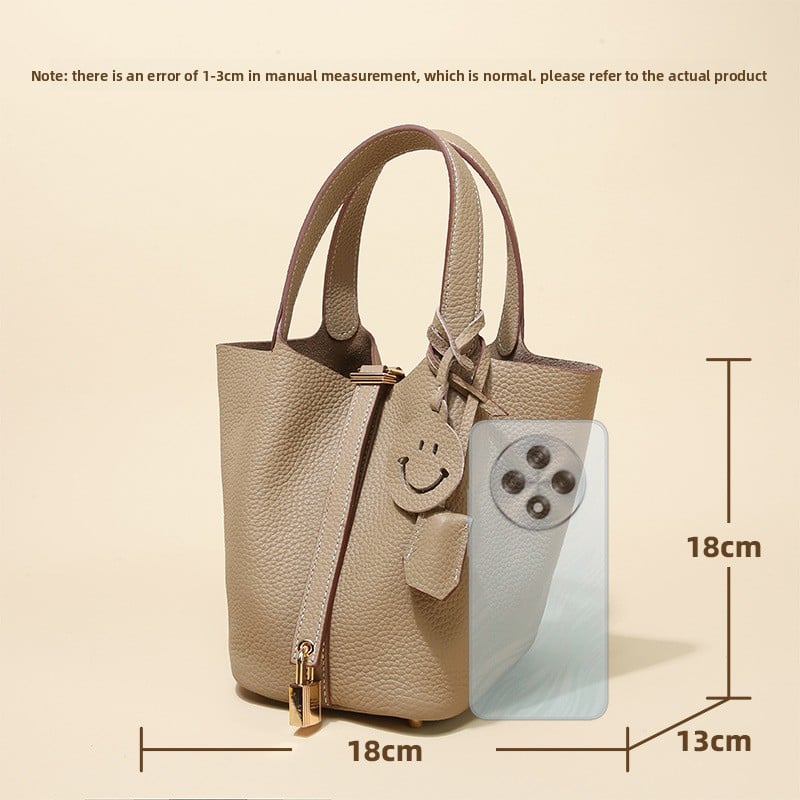Top-grade genuine leather women's bag made of high-end cowhide
