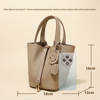 Top-grade genuine leather women's bag made of high-end cowhide