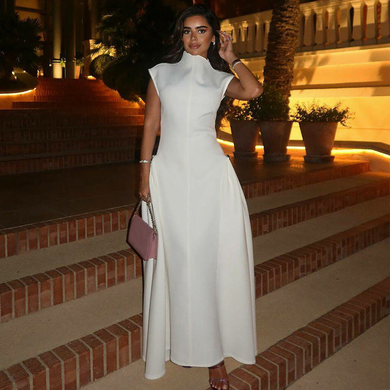 Gemma | Sleeveless Smocked Bodice Midi Dress