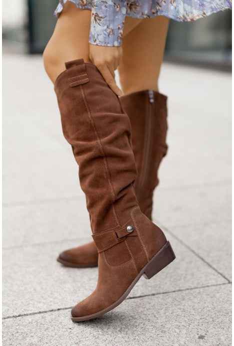 Amelia | Stylish Suede Knee Boots