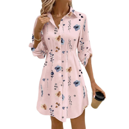 Vivian | Casual Lace Printed Blouse