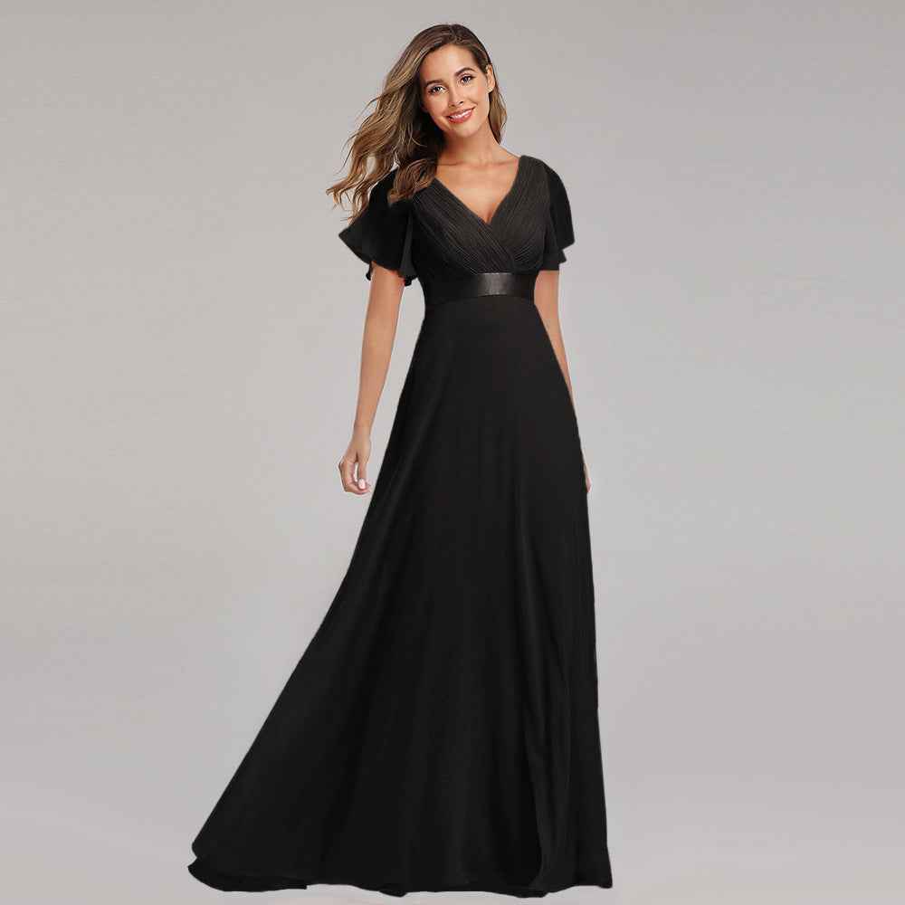 Elia | Gathered Waist Keyhole Maxi Dress