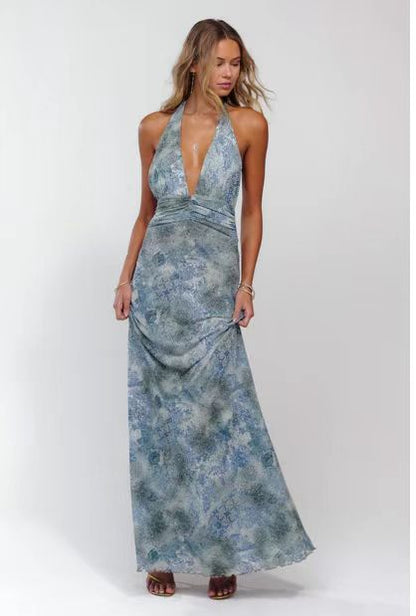 Elarose | Sleeveless Flowing Skirt Maxi Dress