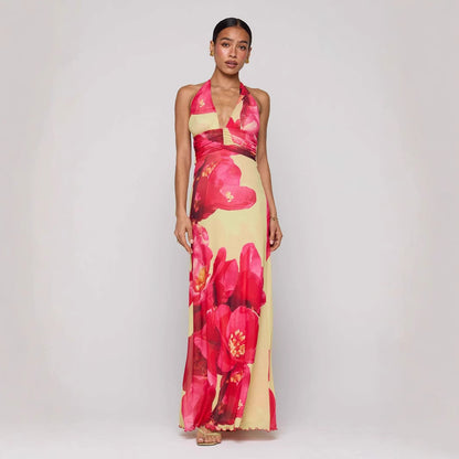 Elarose | Sleeveless Flowing Skirt Maxi Dress