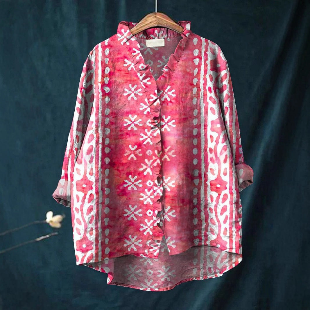 Floral Lace Collar T-Shirt
