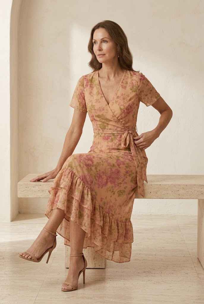 Vianne | Gentle High Neck Maxi Dress