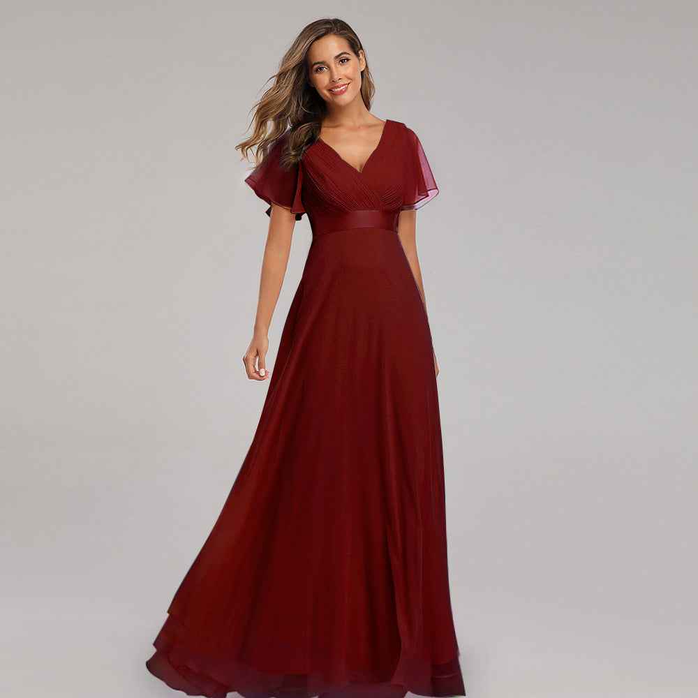 Elia | Gathered Waist Keyhole Maxi Dress